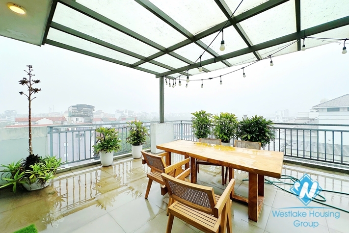 Morden duplex 3 bedrooms apartment for rent in Tay Ho ward, Ha Noi